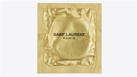 Saint Laurent lance sa gamme de préservatifs.